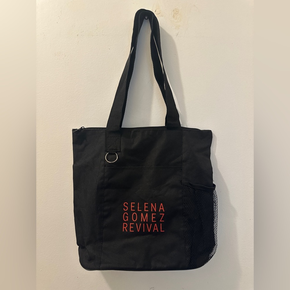 Selena Gomez Black and Red Tote Bag